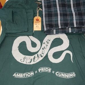 Wizard of World Harry Potter Slytherin Pajama Set XL NWT